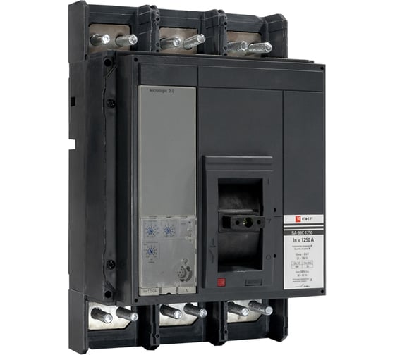 Изображение товара Автоматический выключатель EKF, ВА-99C, 1250/1250А, 3P, 50кА, PROxima SQmccb99C-1250-1250