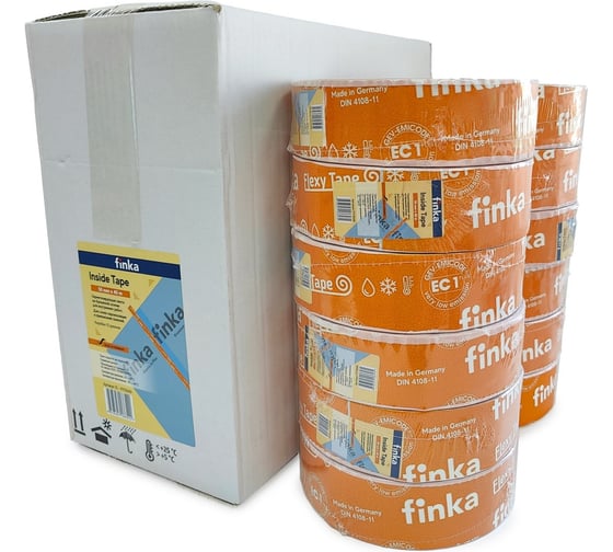 Изображение товара Клейкая лента Finka Flexy Inside Tape 12 шт, 50 мм, 40 м 12-FIT5040