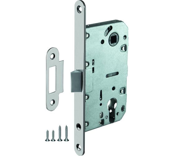 Изображение товара Корпус врезного замка c защёлкой AJAX PLASTLP85-50 SN матовый никель 48279