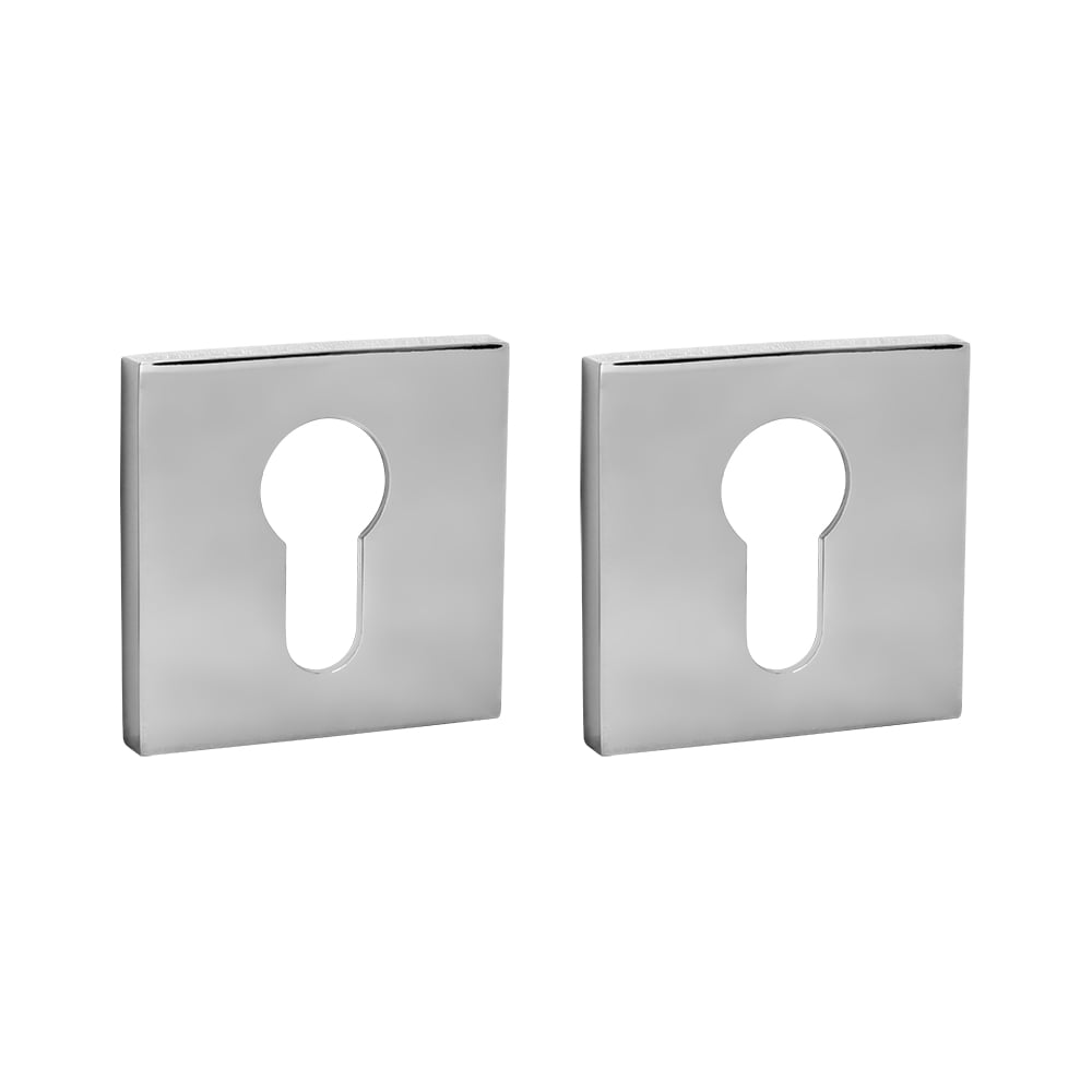 Изображение товара Накладка под цилиндр AJAX ET6.K.JS51 хром для евроцилиндра коллекция JS