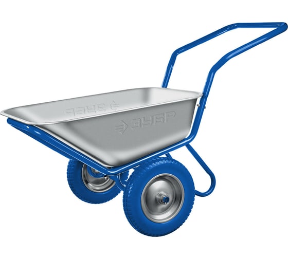 Изображение товара Тачка с П-образной ручкой ЗУБР Профессионал строительная двухколесная, 260 кг 39914