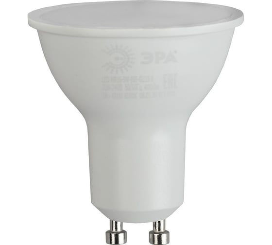Изображение товара Светодиодная лампа ЭРА LED MR16 5W 865 GU10 R диод, софит, 5Вт, холодный, GU10 Б0045348
