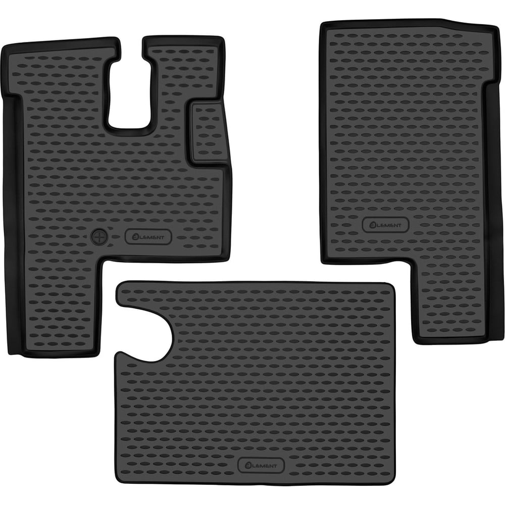 Изображение товара Коврики в салон Element для МАЗ 6430, черные, 3 шт.