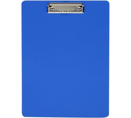 Изображение товара Планшет с зажимом OfficeSpace А4, 2000 мкм, пластик, полифом, синий 340044