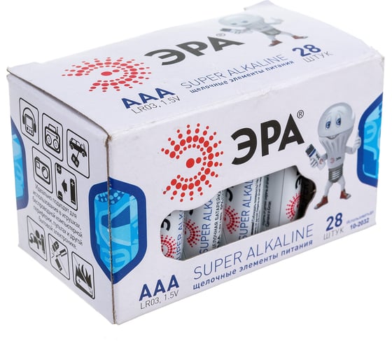 Изображение товара Элемент питания ЭРА LR03-28 box Б0002909