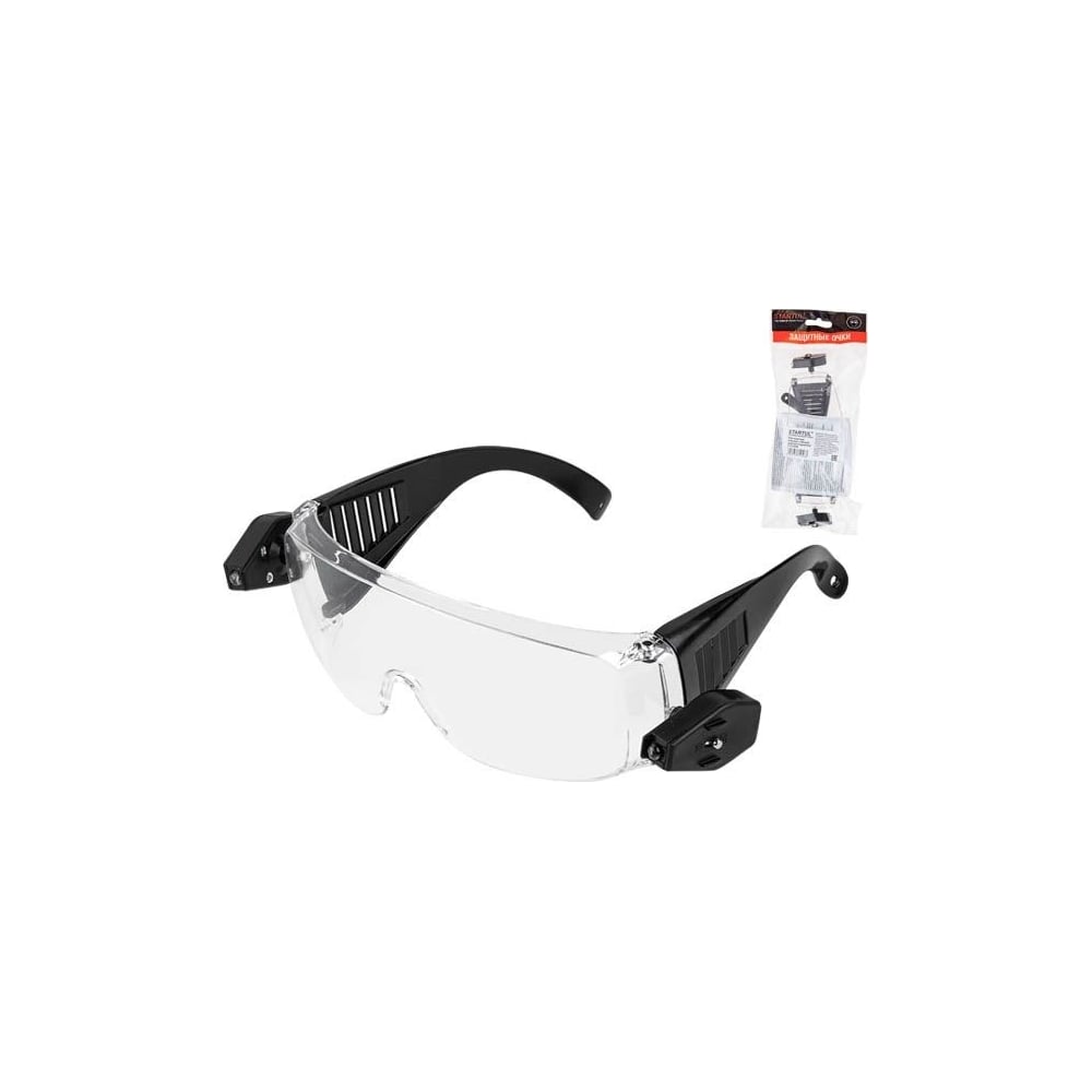 Изображение товара Открытые защитные очки STARTUL О-10 прозрачные с подсветкой