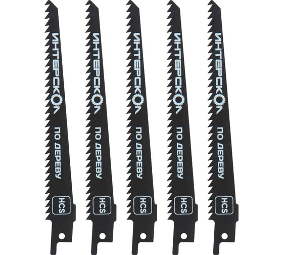 Изображение товара Полотно ножовочное по древесине 150x130x19x1х4 мм, 5 шт ИНТЕРСКОЛ 41219.150