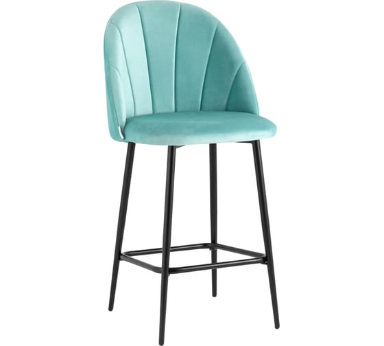 Изображение товара Стул полубарный Стул Груп Логан NEW велюр пыльно-голубой AV 413-H50-08(PP)