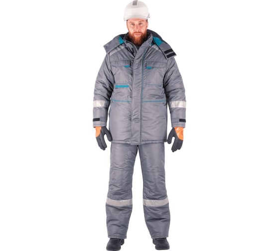 Изображение товара Утепленный костюм ГК Спецобъединение ГАЛАКТИКА серый-бирюза Кос 310/ 88/182