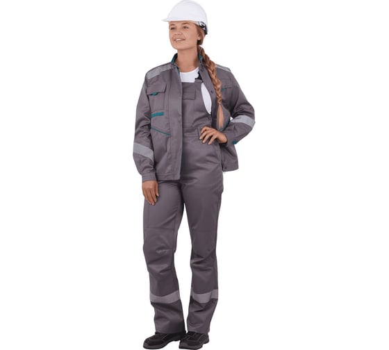 Изображение товара Женский костюм ГК Спецобъединение ГАЛАКТИКА серый-бирюза Кос 501/104/158