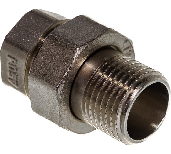 Изображение товара Соединитель СТМ с накидной гайкой, прямой, 1/2, гайка-штуцер CRAS0012