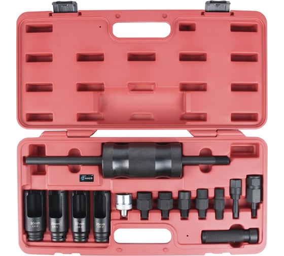 Изображение товара Съемник форсунок AIST с ударным молотком в наборе 14 предметов 67230600 00-00015397