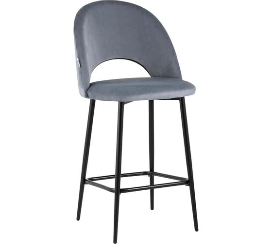 Изображение товара Стул полубарный Стул Груп Меган велюр серый AV 415-H14-08(PP)