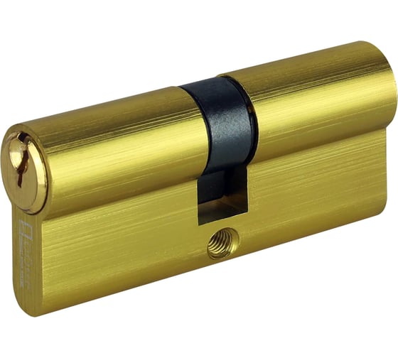 Изображение товара Цилиндр замка DORF ECONOMY ключ/ключ, английский, латунь, 40-40, блистер DORF_ECO_80(40x40)_k_k_BRASS_бл