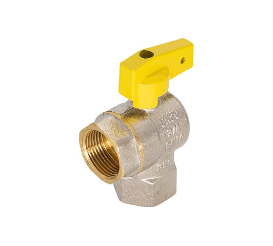 Изображение товара Шаровой угловой кран для газа СТМ ГАЗ 3/4", г/г, бабочка CGLFFB34