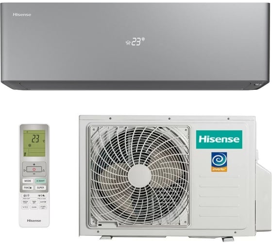 Изображение товара Инверторная сплит-система Hisense VISION PRO CARBON SUPERIOR DC Inverter AS-10UW4RXVQH00AG(B)/AS-10UW4RXVQH00AW(B)
