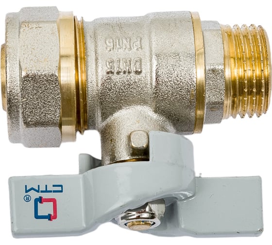 Изображение товара Шаровой кран для воды СТМ СТАНДАРТ 20х1/2", ц/ш, бабочка CWPM1220