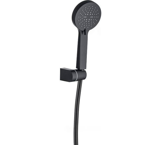 Изображение товара Душевой набор ALLEN BRAU 5.E1005-31 ECLIPSE ручной душ+держатель+шланг 1500мм, черный матовый (314330) 00314330
