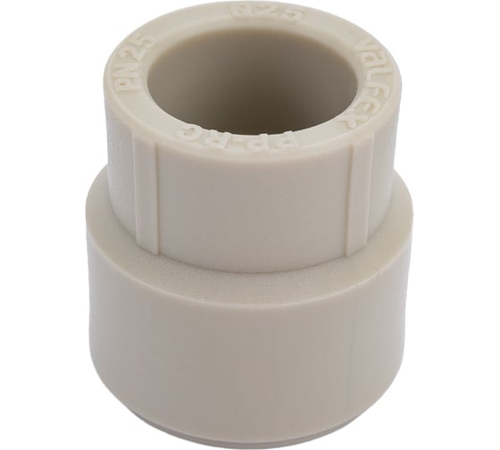 Изображение товара Переходная муфта VALFEX PP-R серая Дн40х25 вн/нр пайка 10004025Г 127-0392