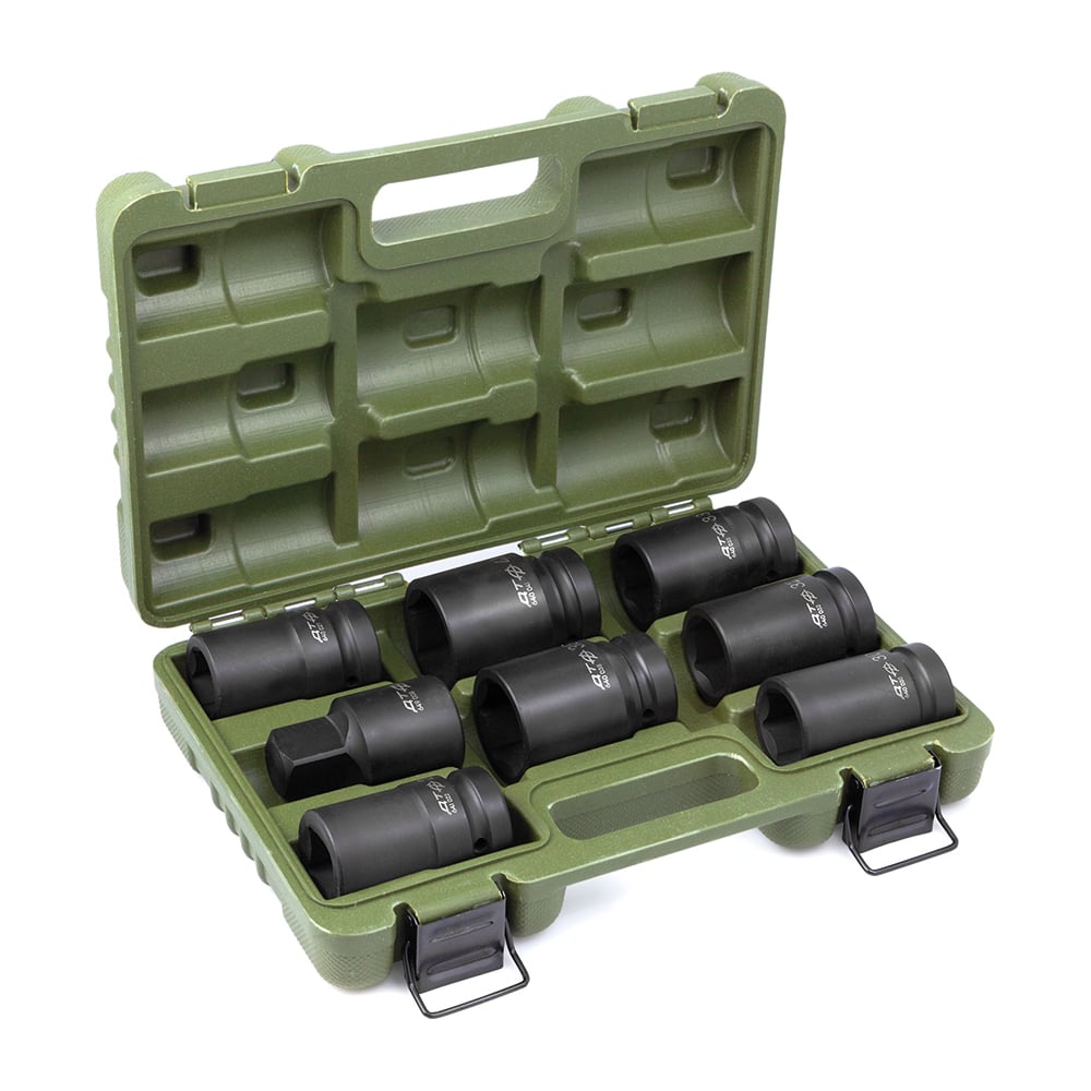 Изображение товара Набор головок для гайковерта 1 дюйм 8 штук Дело Техники