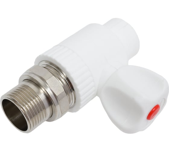 Изображение товара Шаровой прямой кран для радиатора СТМ PP-R DN ПЛАСТ 20х3/4" CPRS2034