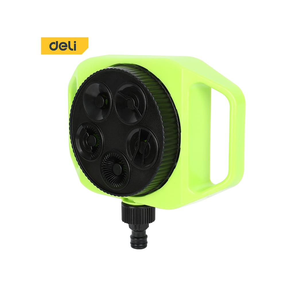 Изображение товара Дождеватель-разбрызгиватель DELI круговой (5 режимов распыления, площадь орошения до 50кв.м, ударопрочный пластик) DL581300 133759