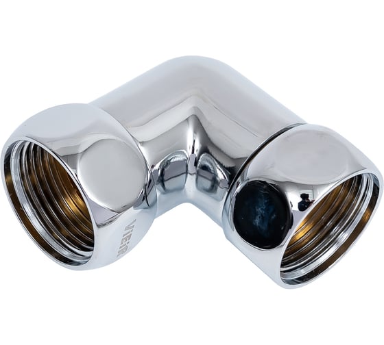 Изображение товара Уголок СТМ ТЕРМО гайка-гайка 3/4"х3/4", для полотенцесушителя  хромированный CPLF3434