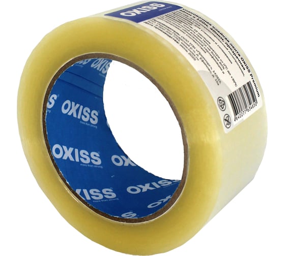 Изображение товара Упаковочная клейкая лента Oxiss Premium 48мм х 120м, 40мкм, прозрачная 4640277634650