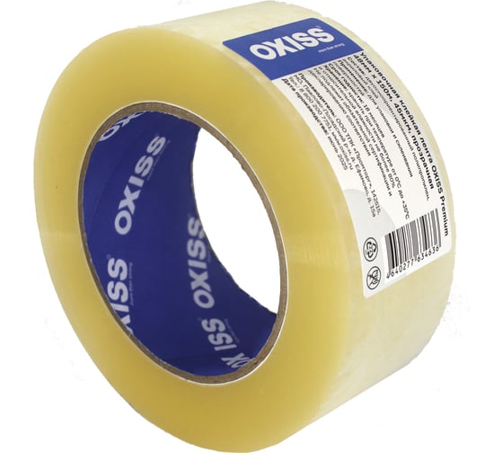 Изображение товара Упаковочная клейкая лента Oxiss Premium 48мм х 150м, 45мкм, прозрачная 4640277634636
