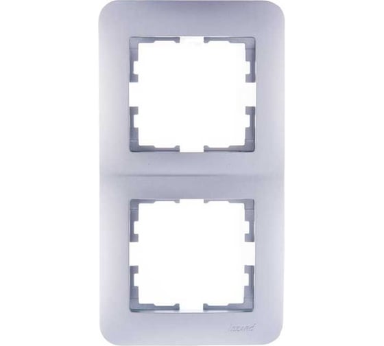 Изображение товара 2-ая вертикальная рамка LEZARD KARINA LIFE б/вст матовое серебро 708-4300-152