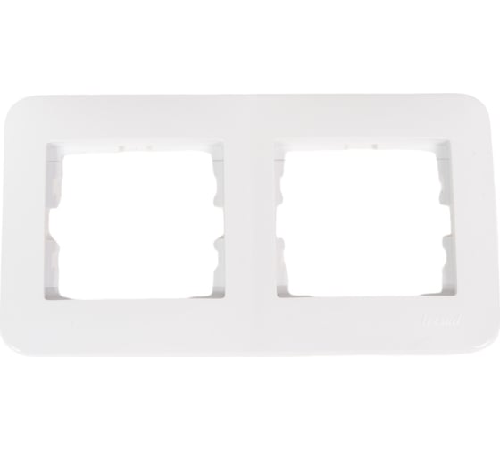 Изображение товара 2-ая горизонтальная рамка LEZARD KARINA LIFE б/вст белая 708-0200-147