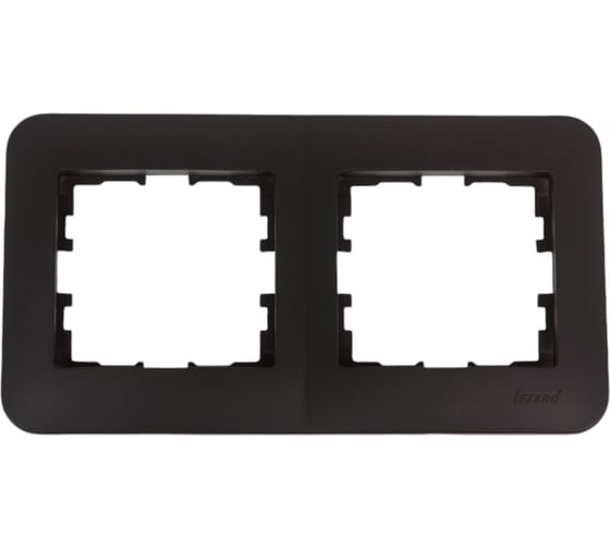 Изображение товара 2-ая горизонтальная рамка LEZARD KARINA LIFE б/вст чёрный бархат 708-4200-147