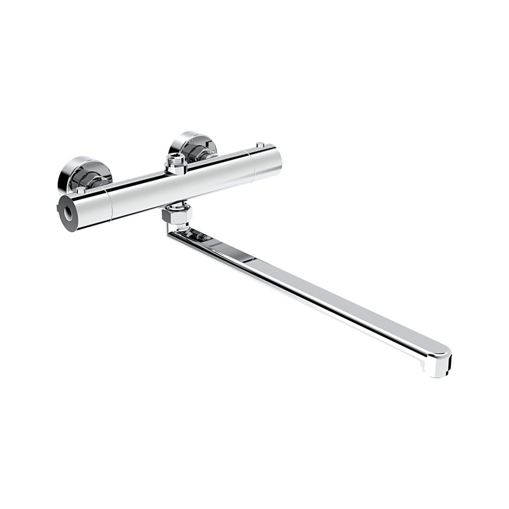 Изображение товара Термостат для ванны VODA T1031 с боковым расположением, хром, современный дизайн