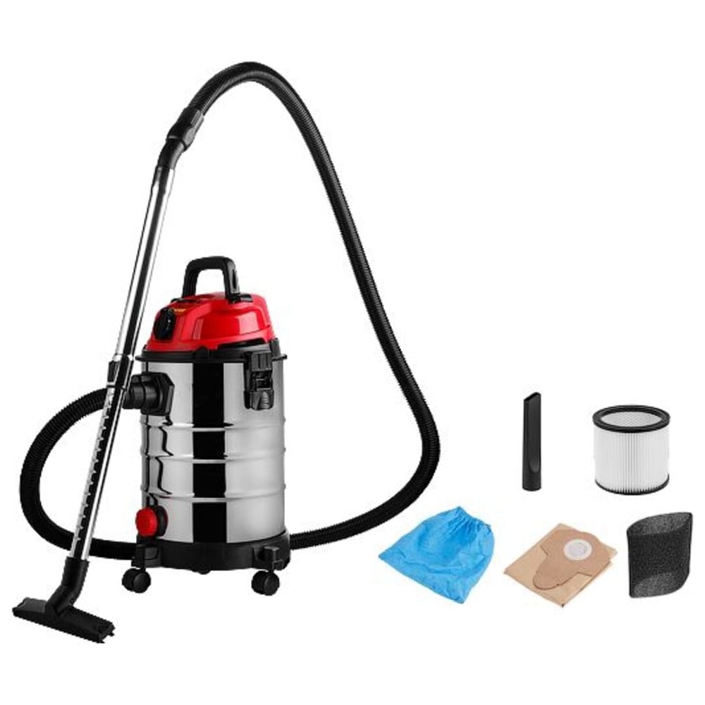 Изображение товара Пылесос WORTEX VC 2515 WS строительный с функцией влажной уборки