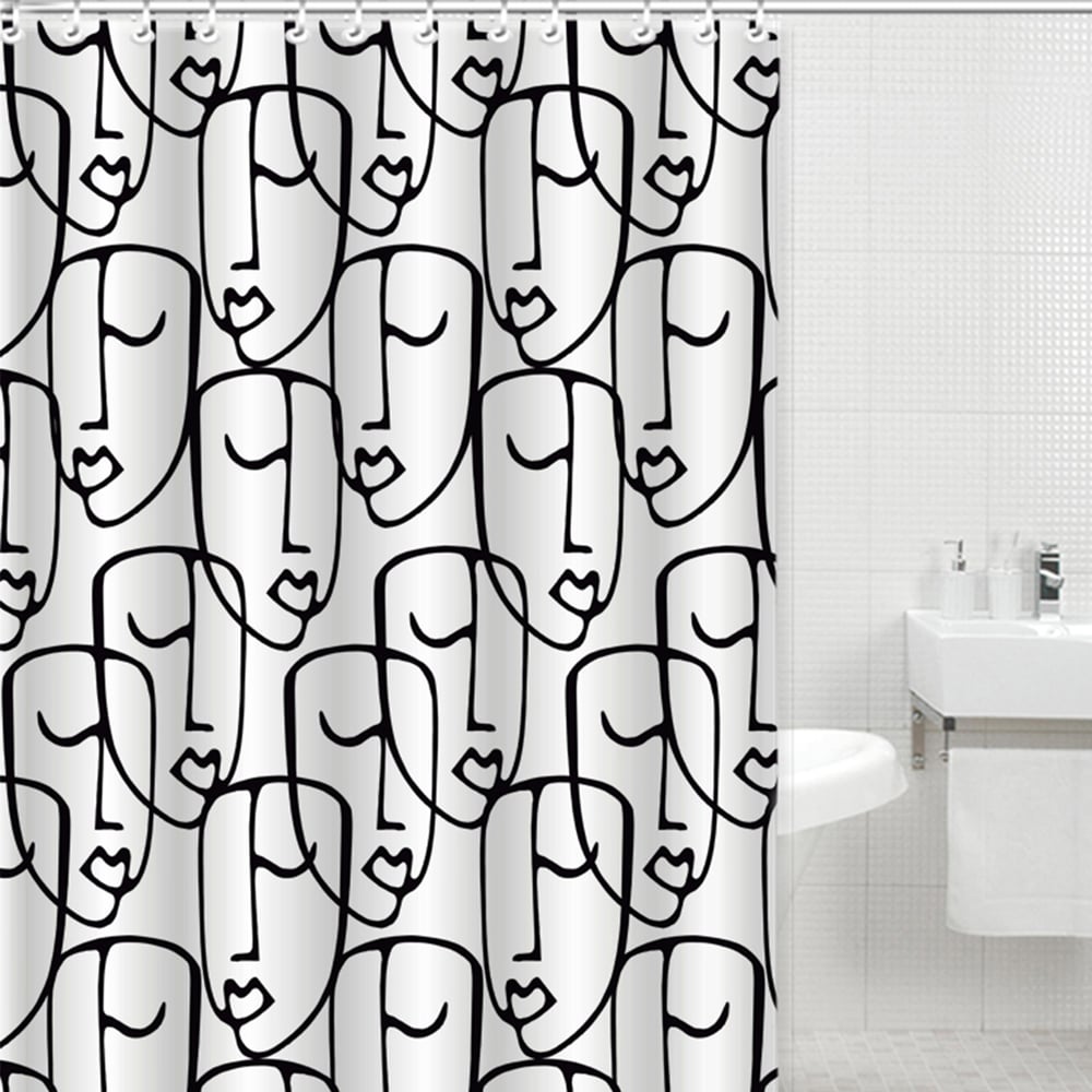 Изображение товара Штора для ванной комнаты Gota Rocio Faces 180x200 см