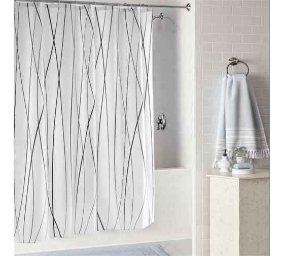 Изображение товара Штора для ванной комнаты Gota Rocio 8857 Mist 180_200 1/25 16226 00016226