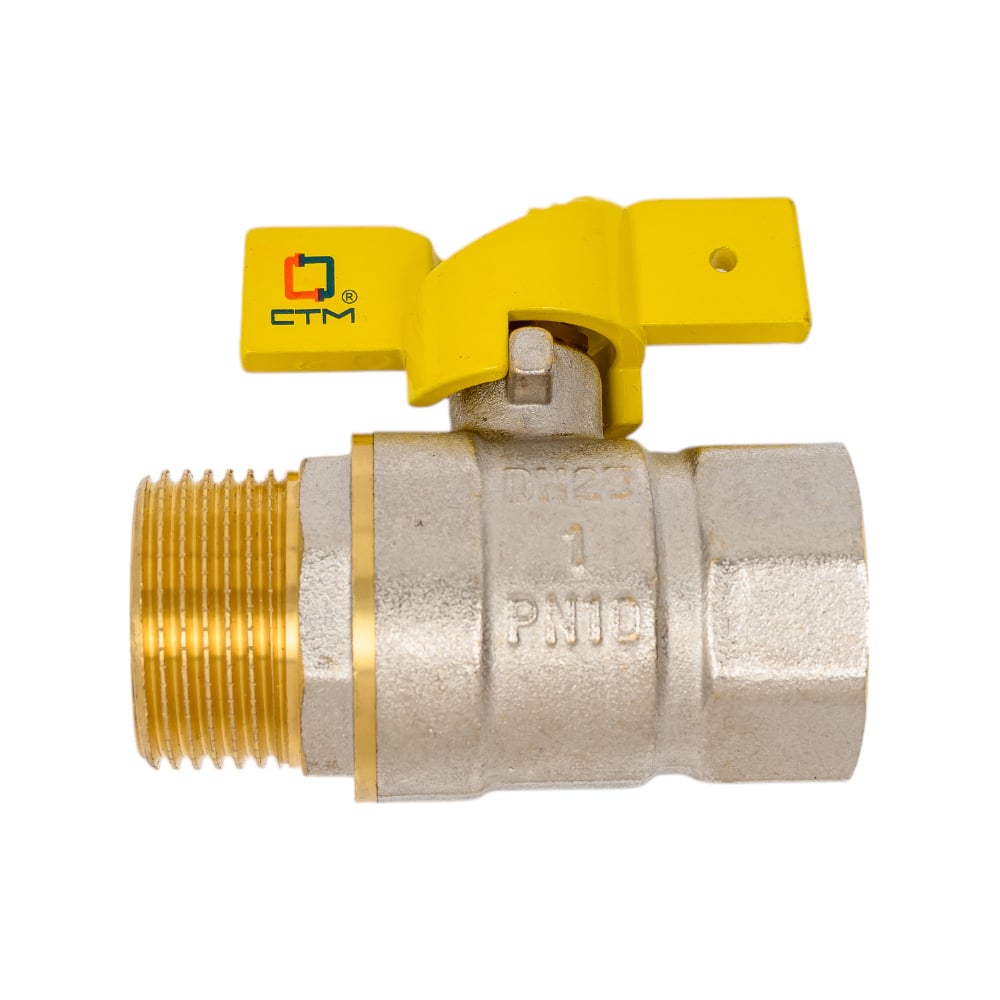 Изображение товара Шаровой газовый кран бабочка 1" для газа СТМ ГАЗ CGFMB001