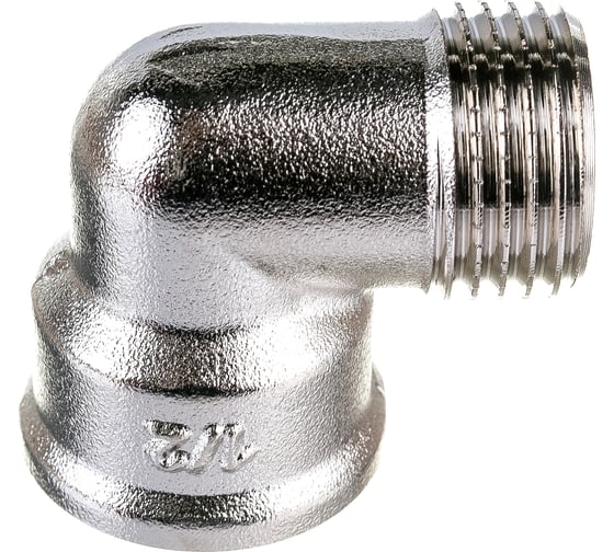 Изображение товара Уголок СТМ 1/2", гайка-штуцер CRLFM012