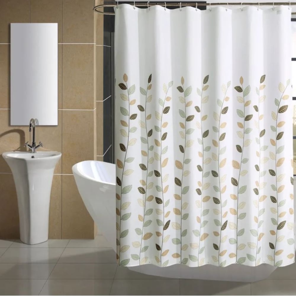 Изображение товара Штора для ванной комнаты Gota Rocio 8854 Leaves 180х200 водоотталкивающая