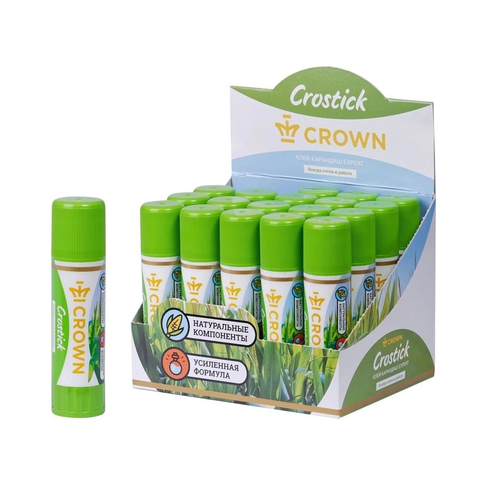 Изображение товара Клей-карандаш Crown Expert 15г CG-150 для бумаги и картона