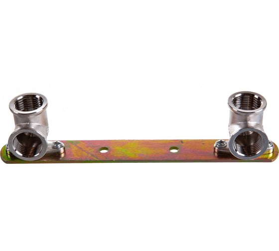 Изображение товара Уголки на планке СТМ для крепления смесителей, 1/2", гайка-гайка CRLWP012