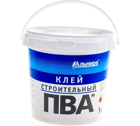 Изображение товара Клей ПВА Альмира строительный 1,0 кг 00-00000236