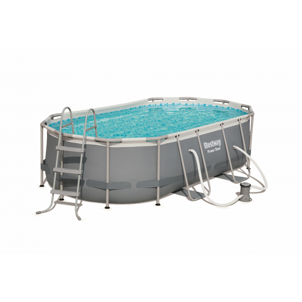 Каркасный овальный бассейн BestWay бассейн каркасный прямоугольный bestway 56411 bw 300х201х66 см