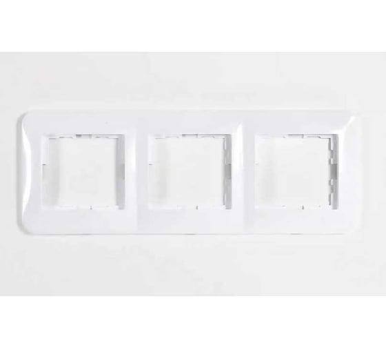 Изображение товара 3-ая горизонтальная рамка LEZARD KARINA LIFE б/вст белая 708-0200-148