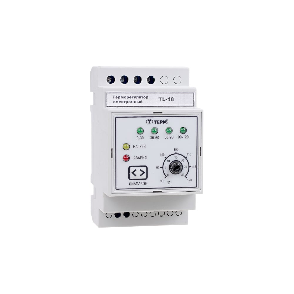 Изображение товара Терморегулятор ТЕРМ TL-18 для автоматизации отопительных систем, 0-120°C, IP20