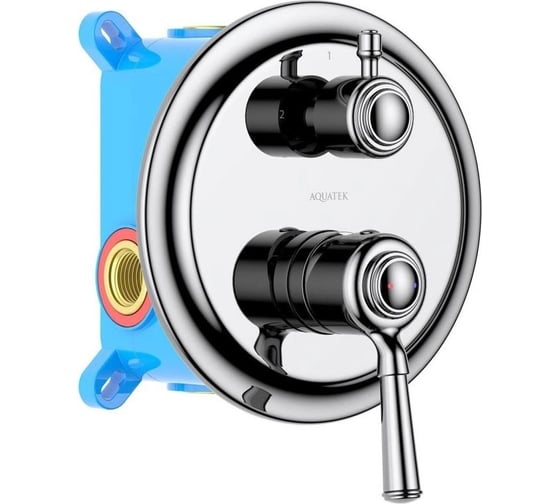 Изображение товара Смеситель для ванны Aquatek КЛАССИК (внешняя и скрытая часть) AQ1546CR 00000135282