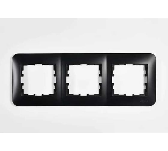 Изображение товара 3-ая горизонтальная рамка LEZARD KARINA LIFE б/вст чёрный бархат 708-4200-148