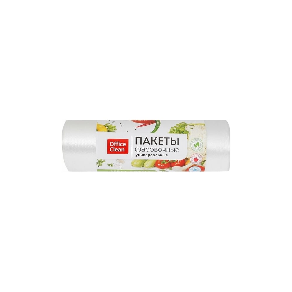 Изображение товара Пакеты фасовочные ПНД OfficeClean 25x32 см 6 мкм 100 шт рулон