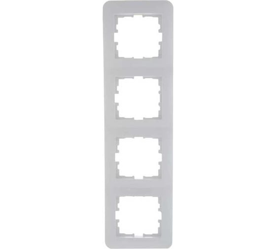 Изображение товара 4-ая вертикальная рамка LEZARD KARINA LIFE б/вст белая 708-0200-154