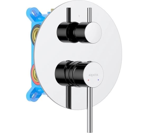 Изображение товара Смеситель для ванны Aquatek ЕВРОПА 3 режима (внешняя и скрытая часть) AQ1347CR 00000135206